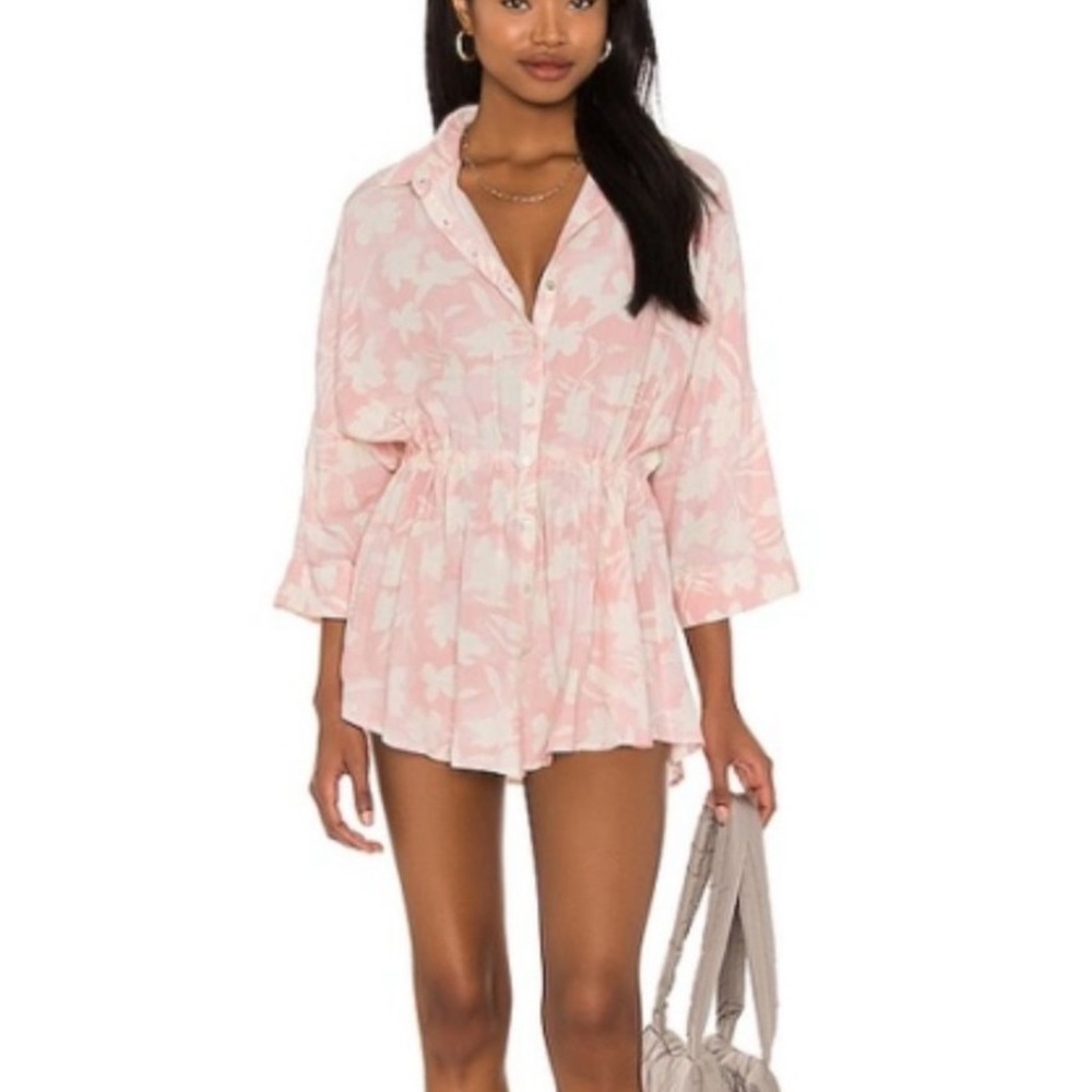 L Space Pacifica Tunic cover up Paradise Blooms XS/S